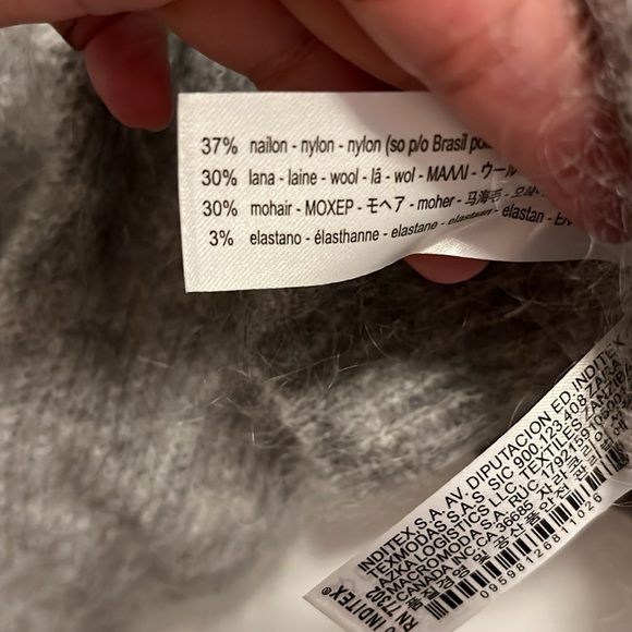 Zara gray oversized sweater - Picture 5 of 5